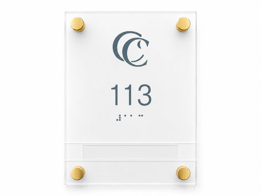 Acrylic Room Number Sign